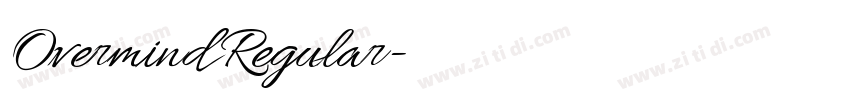 Overmind Regular字体转换 Overmind Regular字体转换